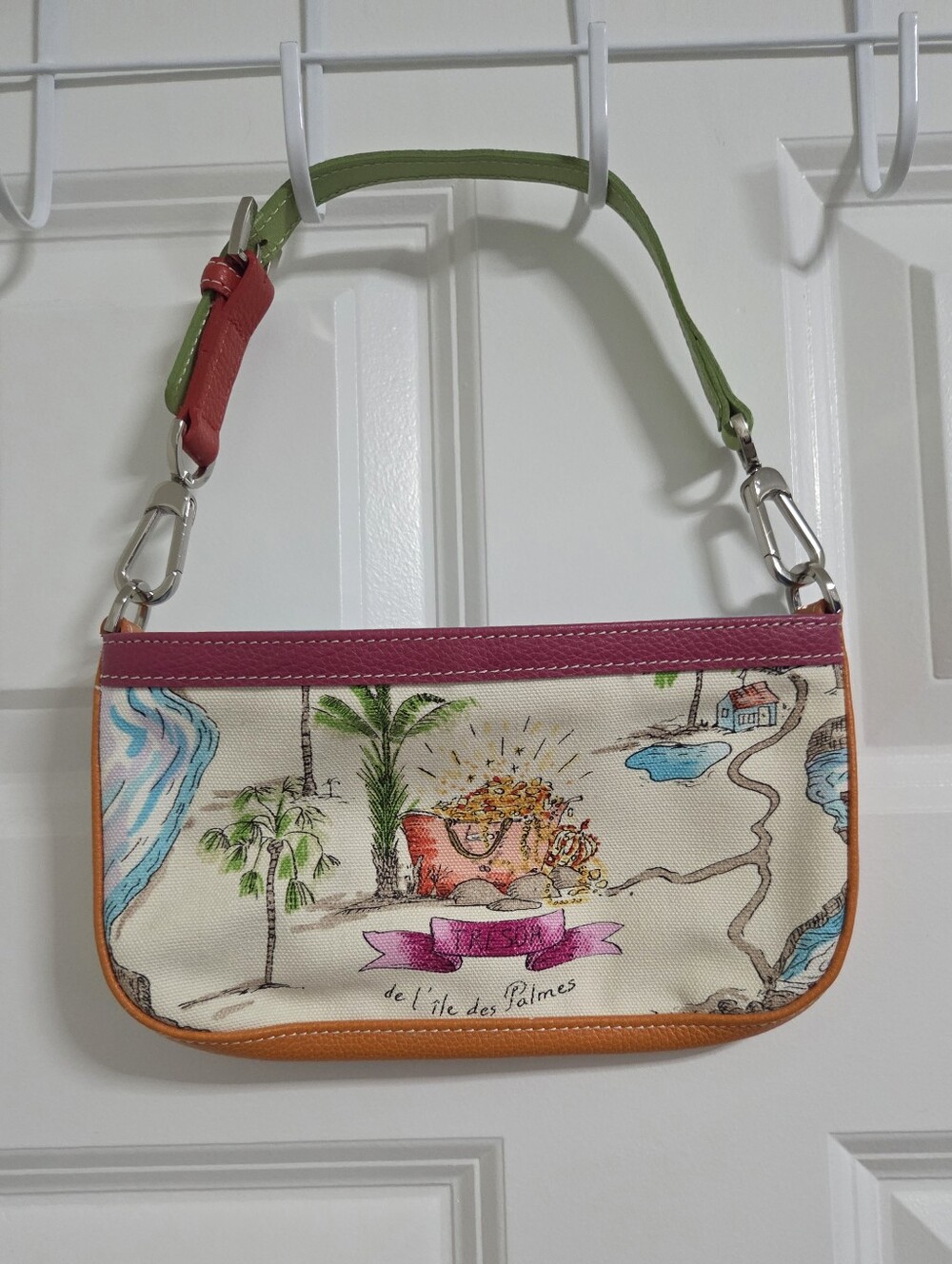 Longchamp Treasure Chest Print Handbag